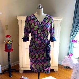 Gretchen Scott Wrap Mini Dress